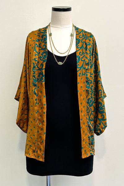 Kimono Blouse Upcycled ~ Tuscany