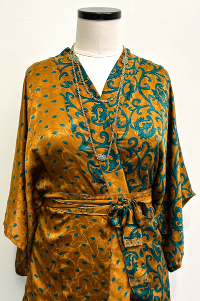 Kimono Blouse Upcycled ~ Tuscany