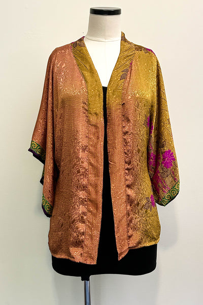 Kimono Blouse Upcycled ~ Myanmar