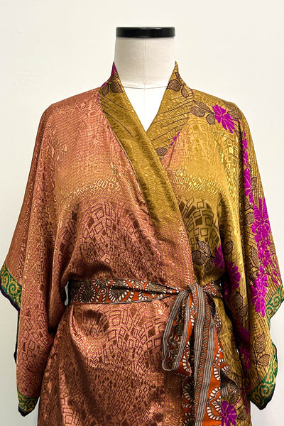 Kimono Blouse Upcycled ~ Myanmar