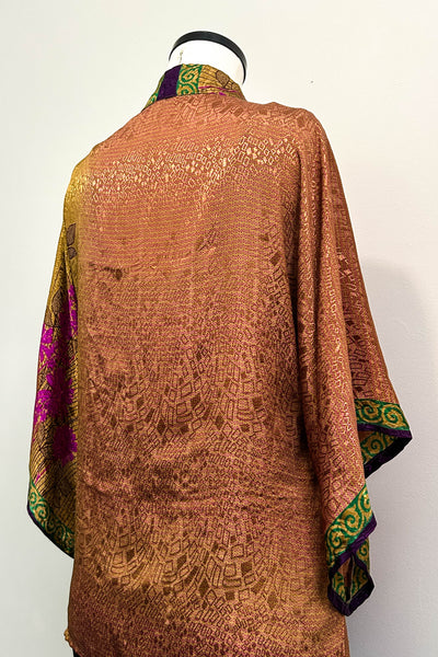 Kimono Blouse Upcycled ~ Myanmar