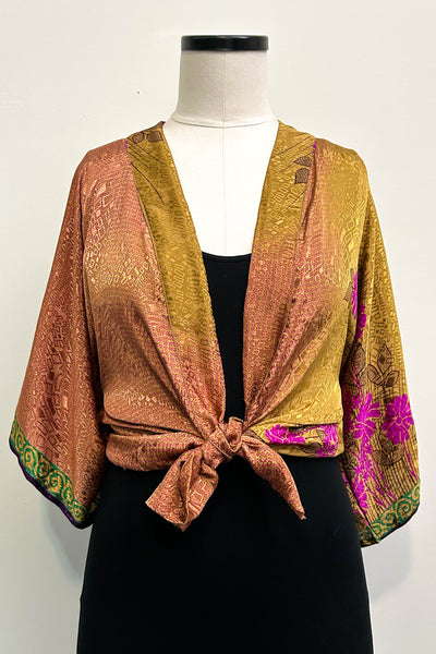 Kimono Blouse Upcycled ~ Myanmar