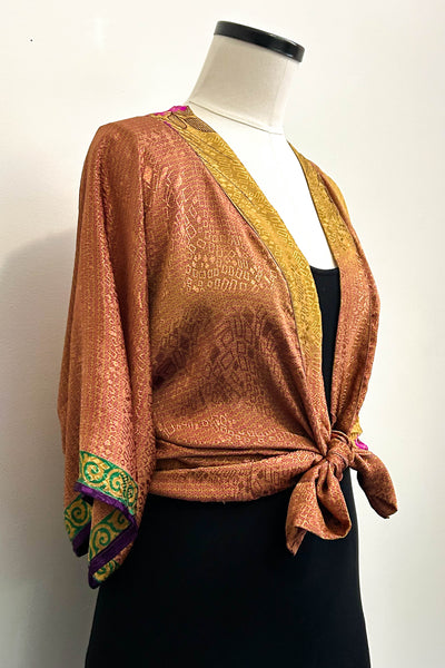 Kimono Blouse Upcycled ~ Myanmar