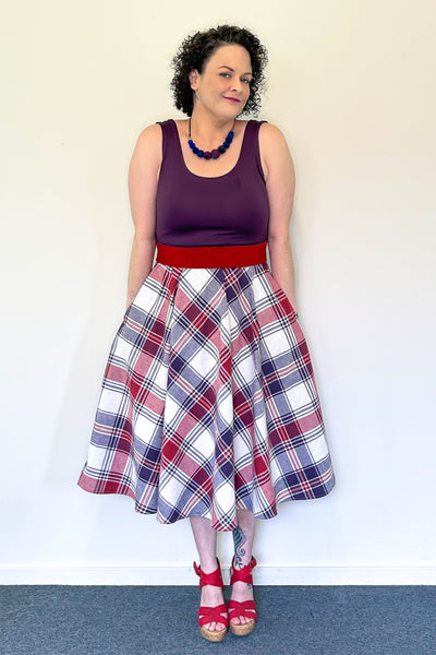 Red Suede Wrap Belt