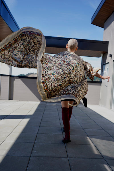 Angel Wing Upcycled Dress ~ Roccoco