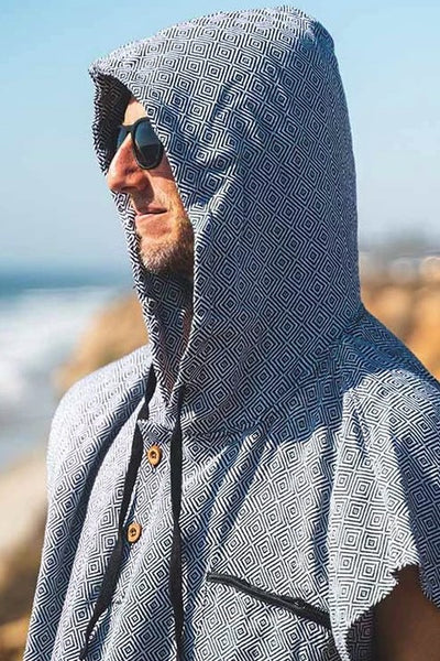 Surf Poncho Changing Robe ~ Grey