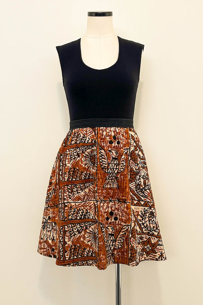 Terracotta Tales Reversible Dress with Pockets - Small