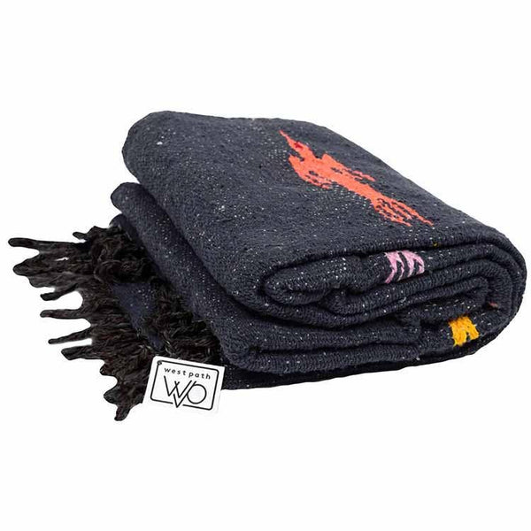 Thunderbird Baja Blanket ~ Charcoal