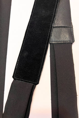 Black Suede Wrap Belt