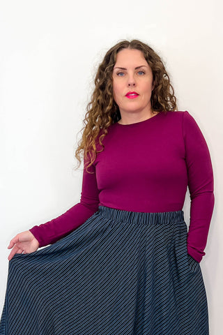 Dani Top in Berry